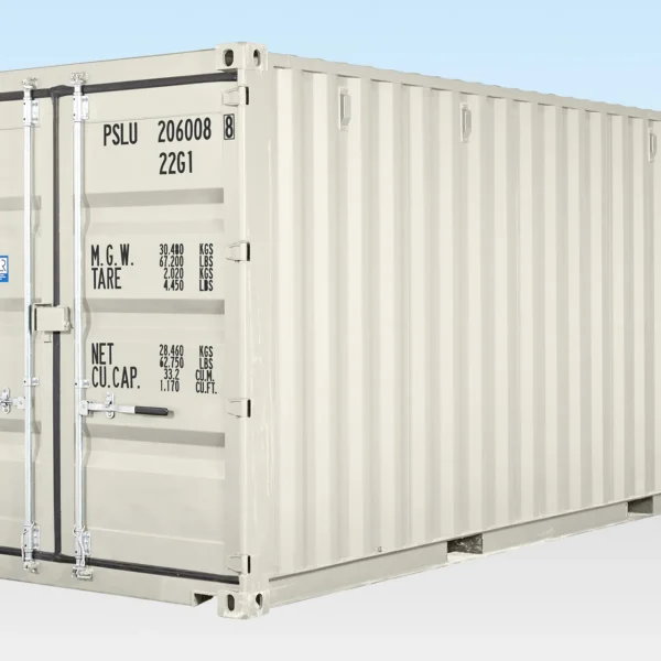 1008-SALE-20FT-STD-ONE-TRIP-RAL-9003 20ft Shipping Container (One Trip) White (RAL 9003)