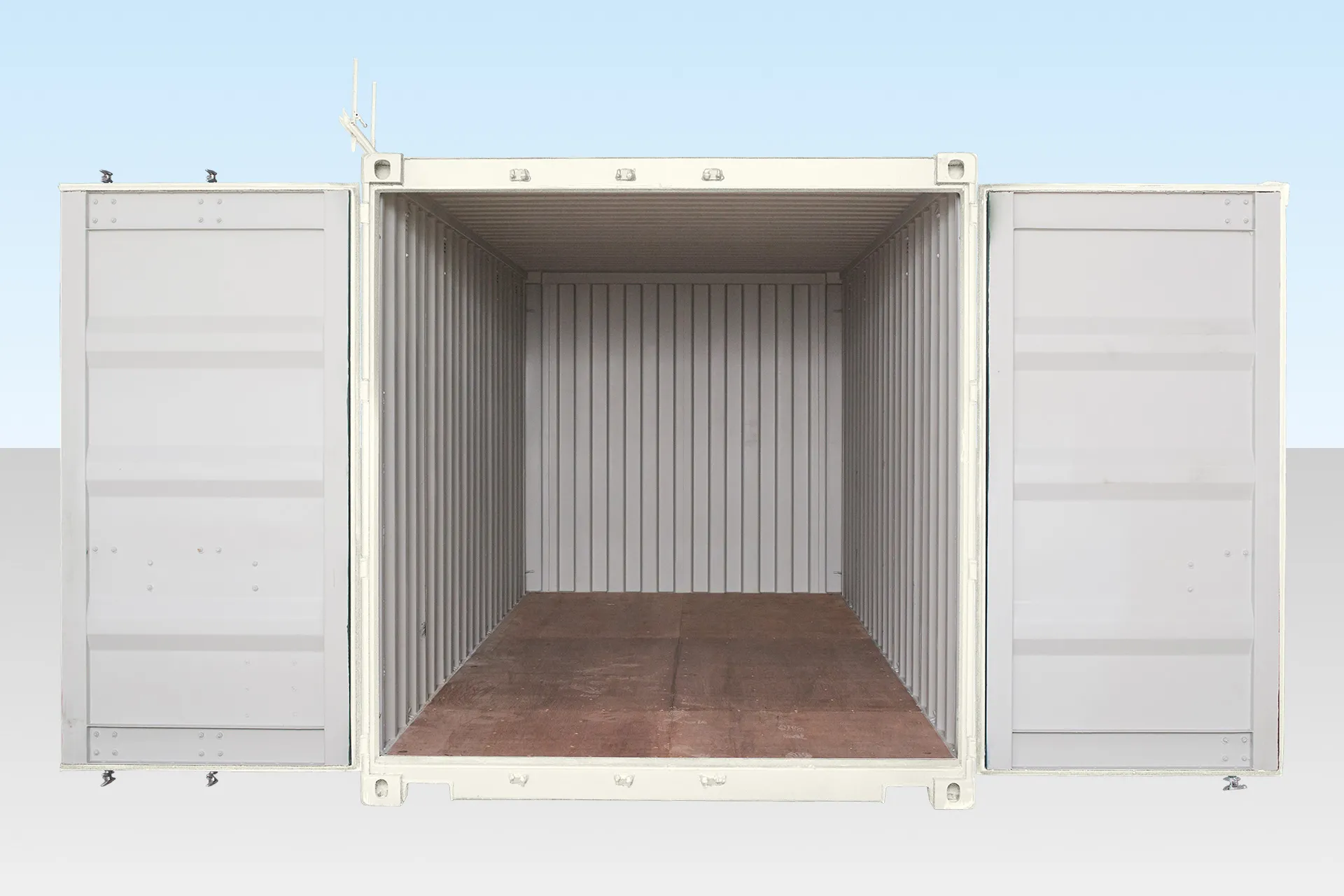 20ft Shipping Container (One Trip) White (RAL 9003) - Image 3