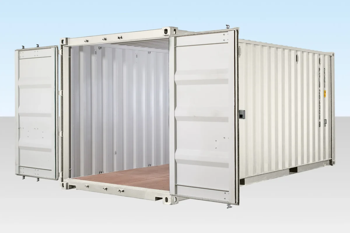 20ft Shipping Container (One Trip) White (RAL 9003) - Image 3