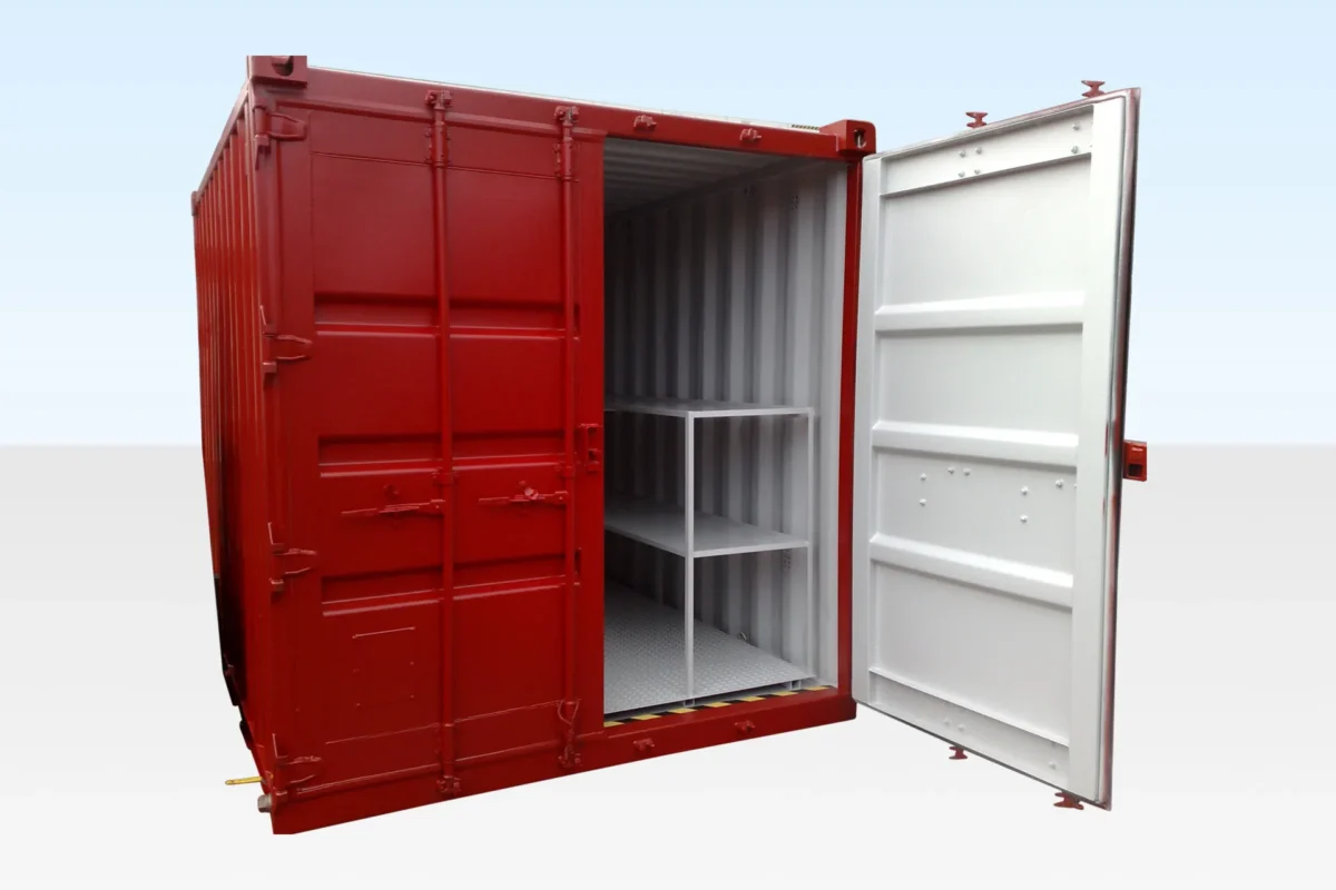 10 x 8ft Flat Floor Bunded Store - Image 3