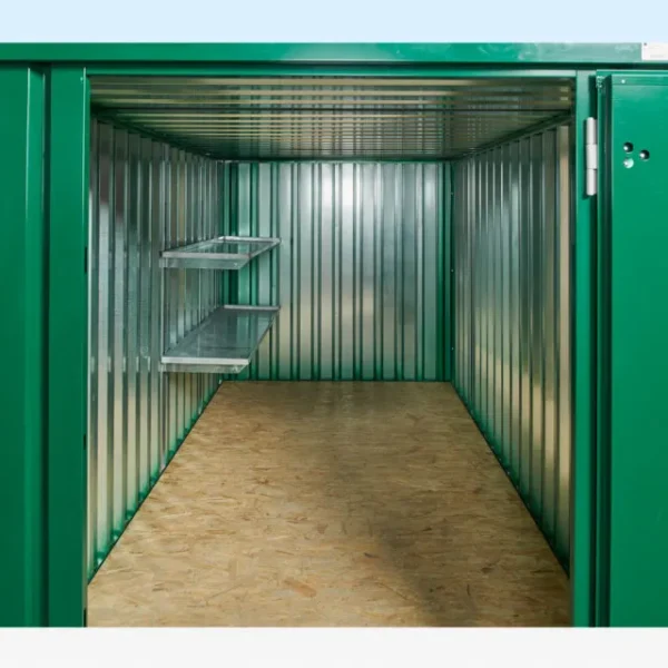 1273-4m-flat-pack-shelving-half-length-2tier-960×640-3.webp Single Tier Flat Pack Shelving Set (1370mm)