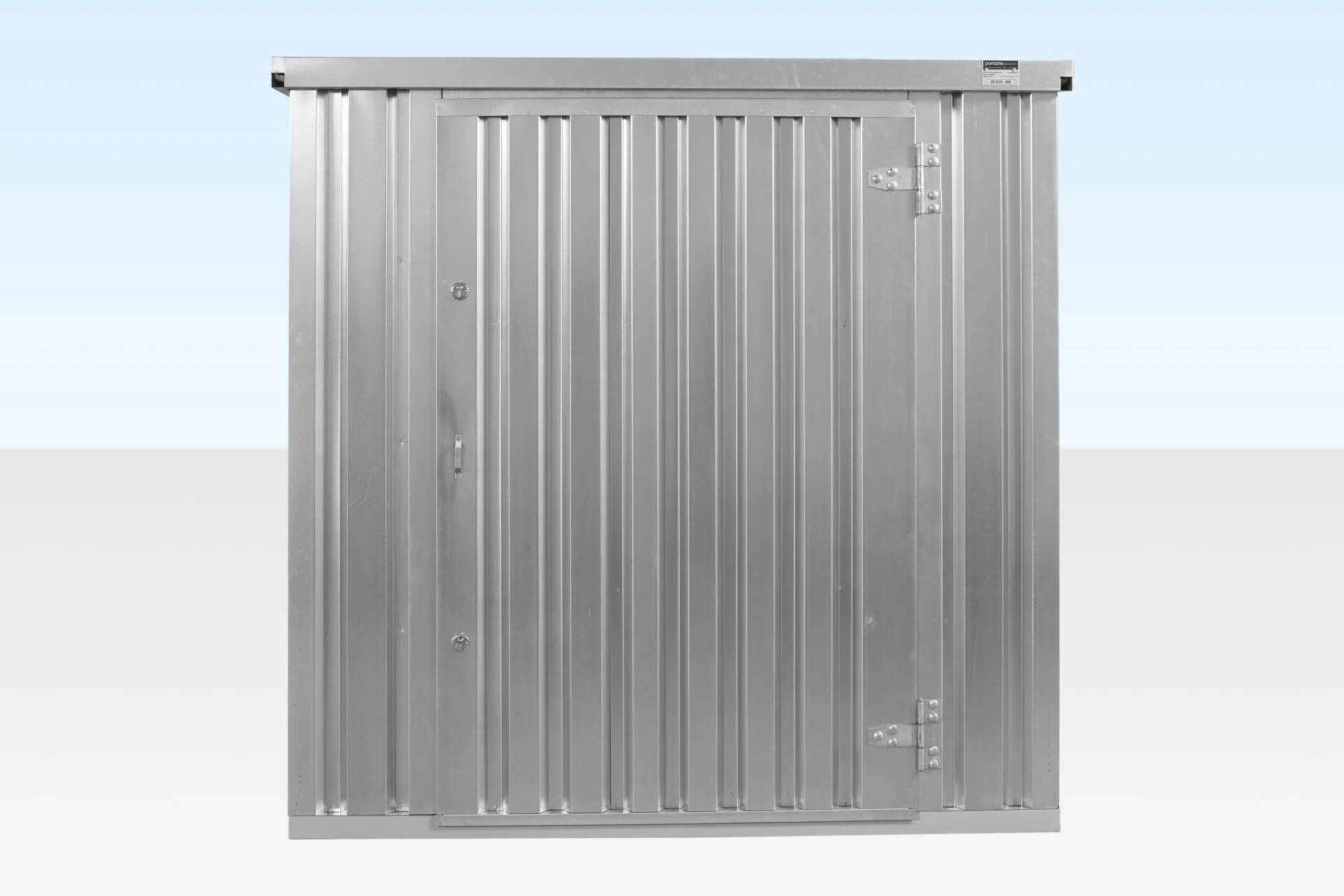 4m x 2.1m Flat Pack Container Store – Galvanised - Image 5
