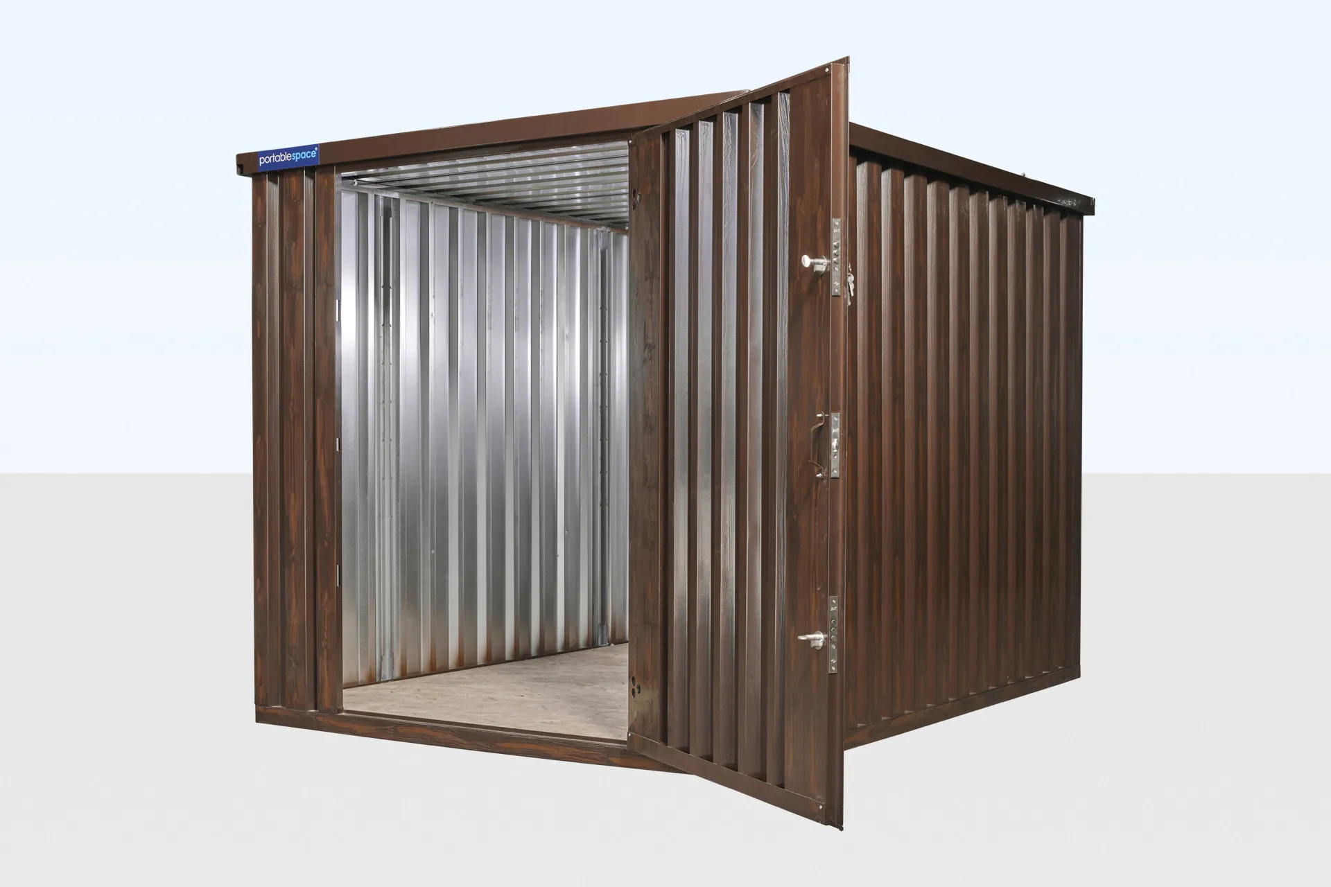 Wood-Effect Flat Packed Storage Container 3m x 2.1m - Image 3