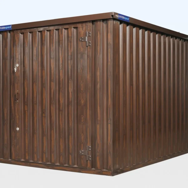 291-wood-effect-flatpack-closed Wood-Effect Flat Packed Storage Container 3m x 2.1m