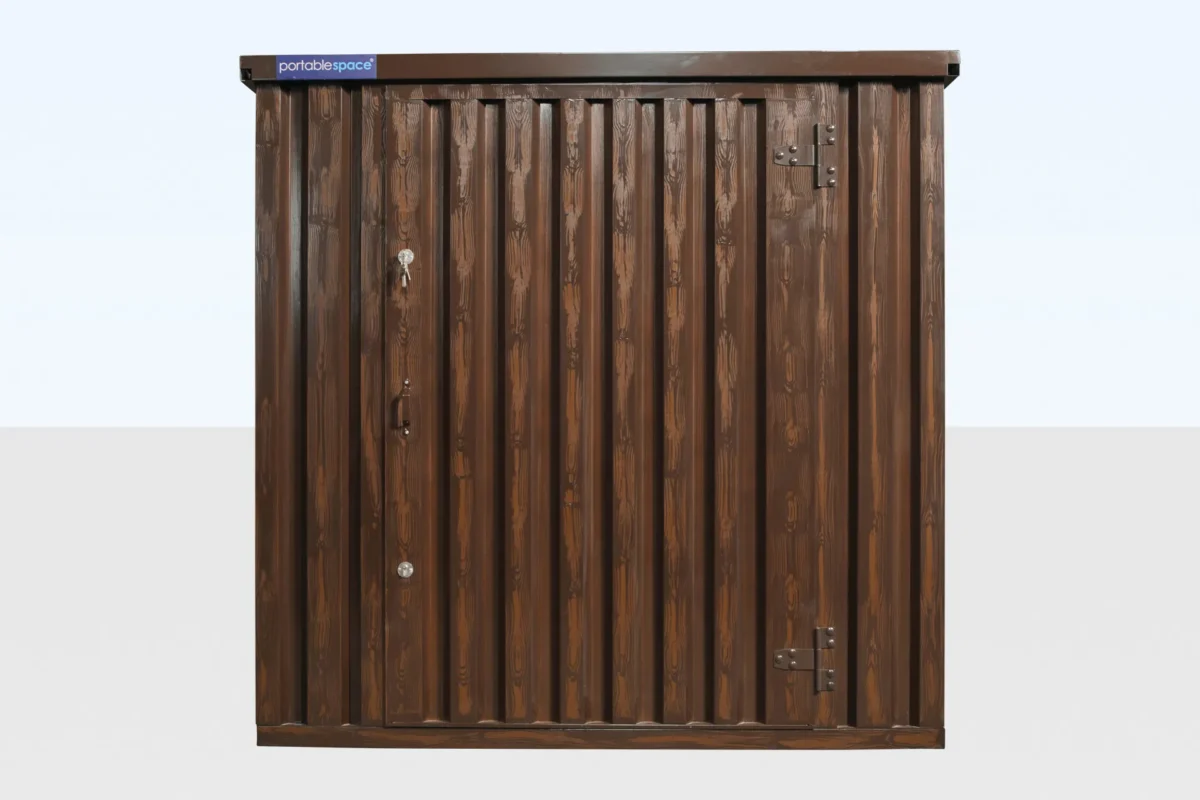 Wood-Effect Flat Packed Storage Container 3m x 2.1m - Image 5