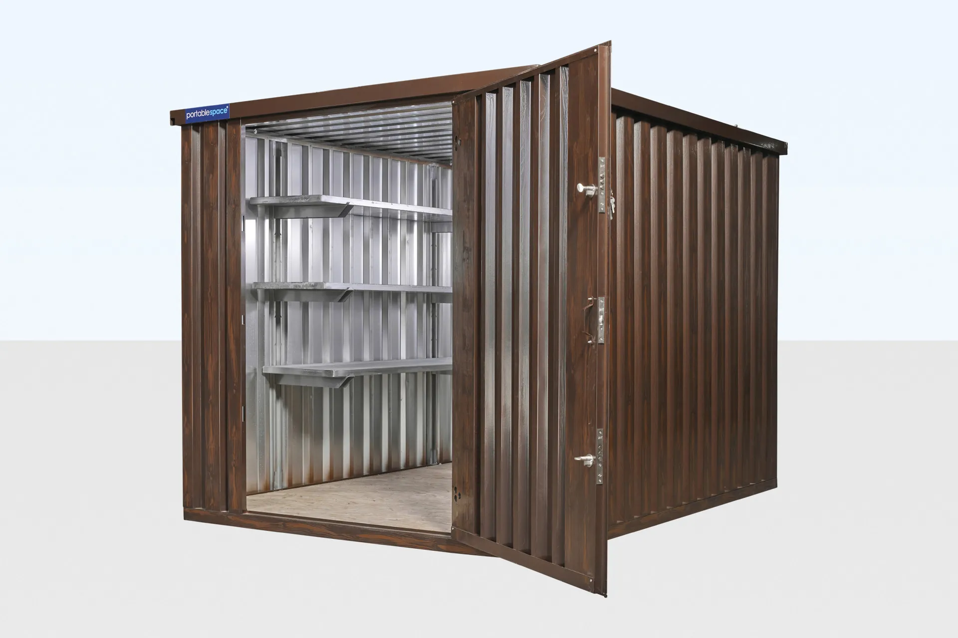 Wood-Effect Flat Packed Storage Container 3m x 2.1m - Image 5