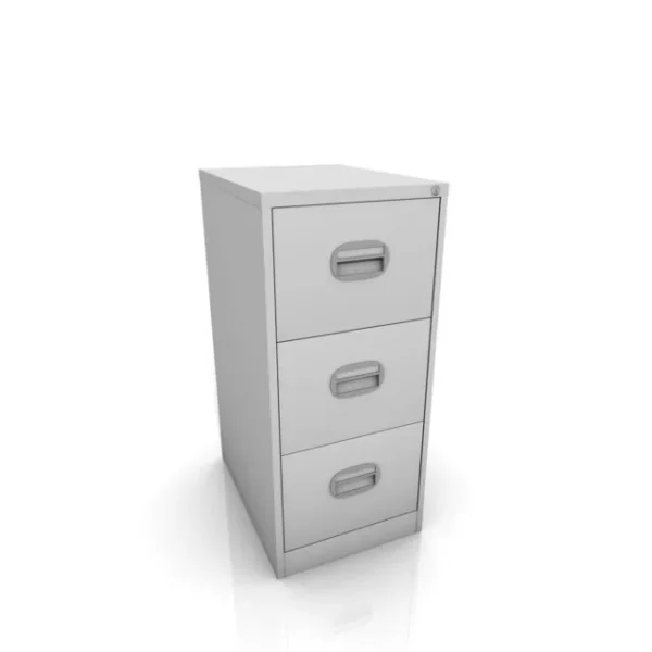 3 Drawer Metal Filing Cabinet for Site Office