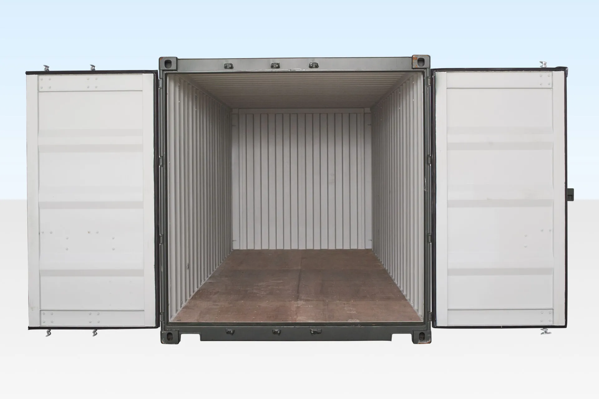 20ft Shipping Container (One Trip) Dark Green (RAL 6007) - Image 2