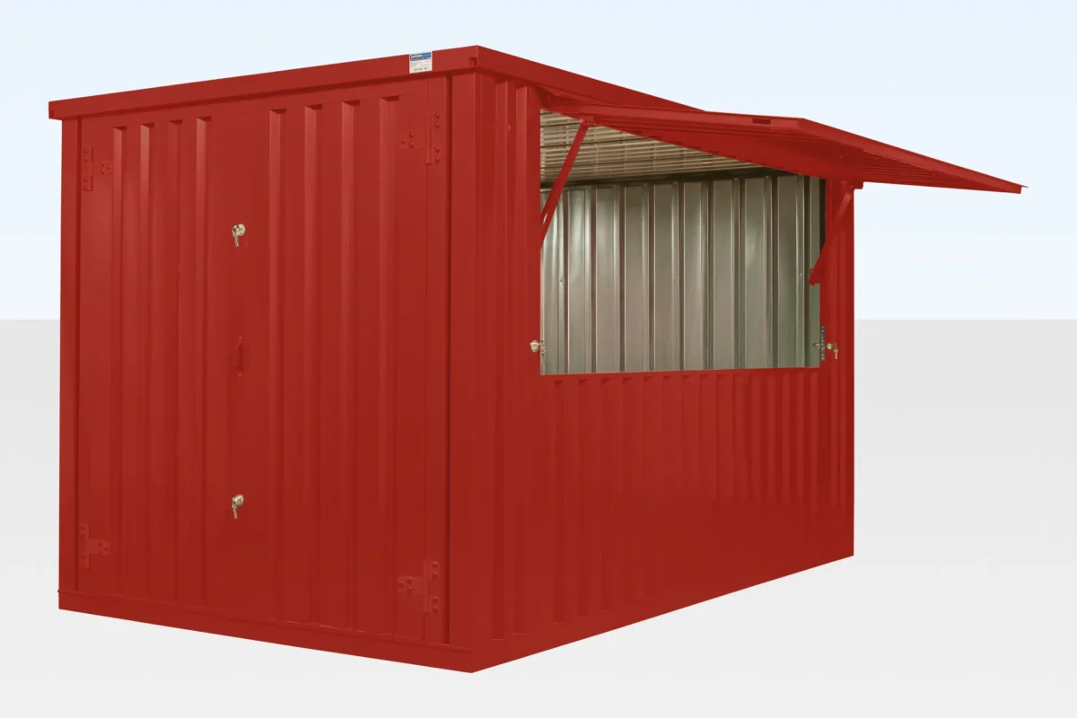 3m XL Flat Pack Kiosk – Custom Colour