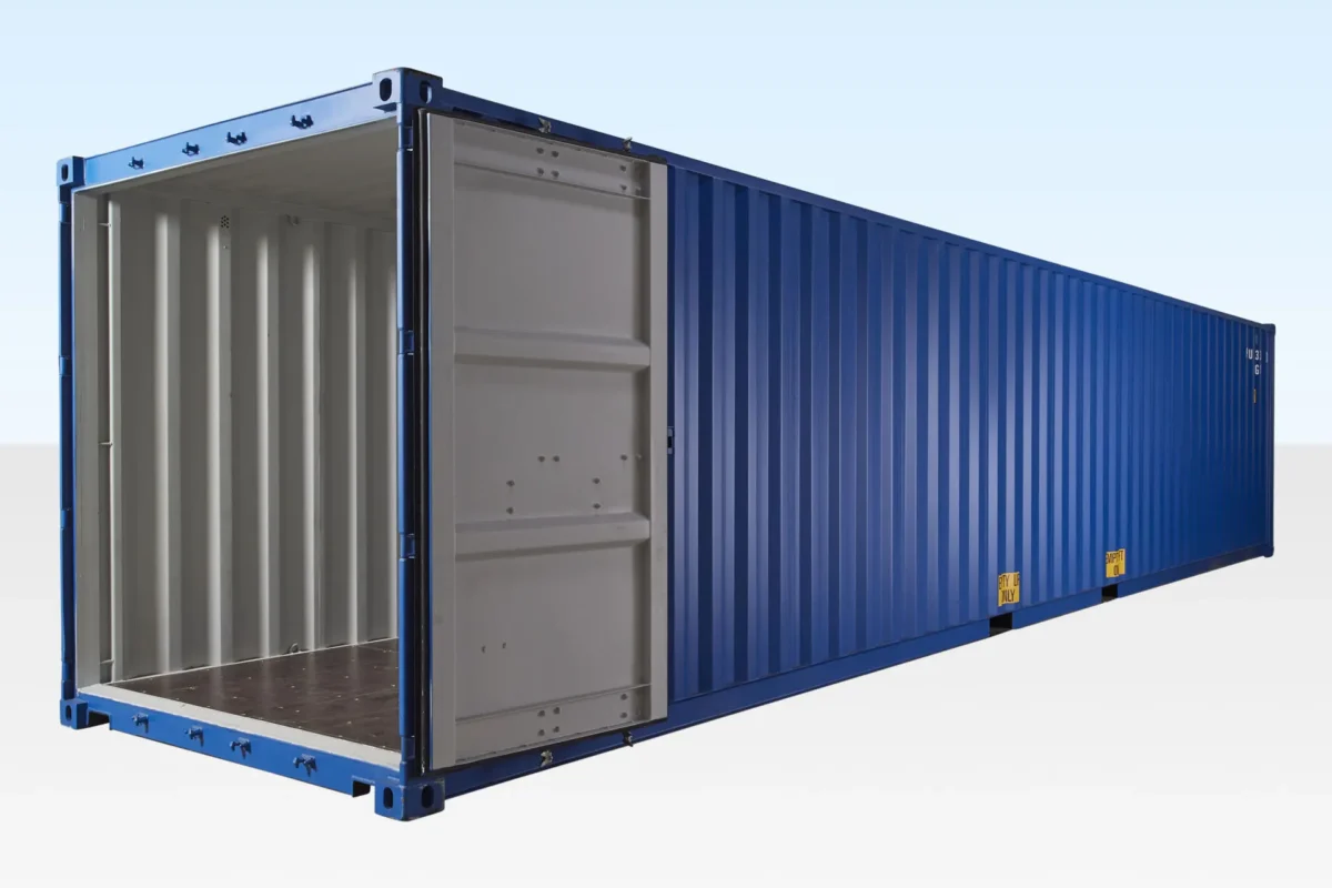 40ft Shipping Container Blue (RAL 5013) - Image 4