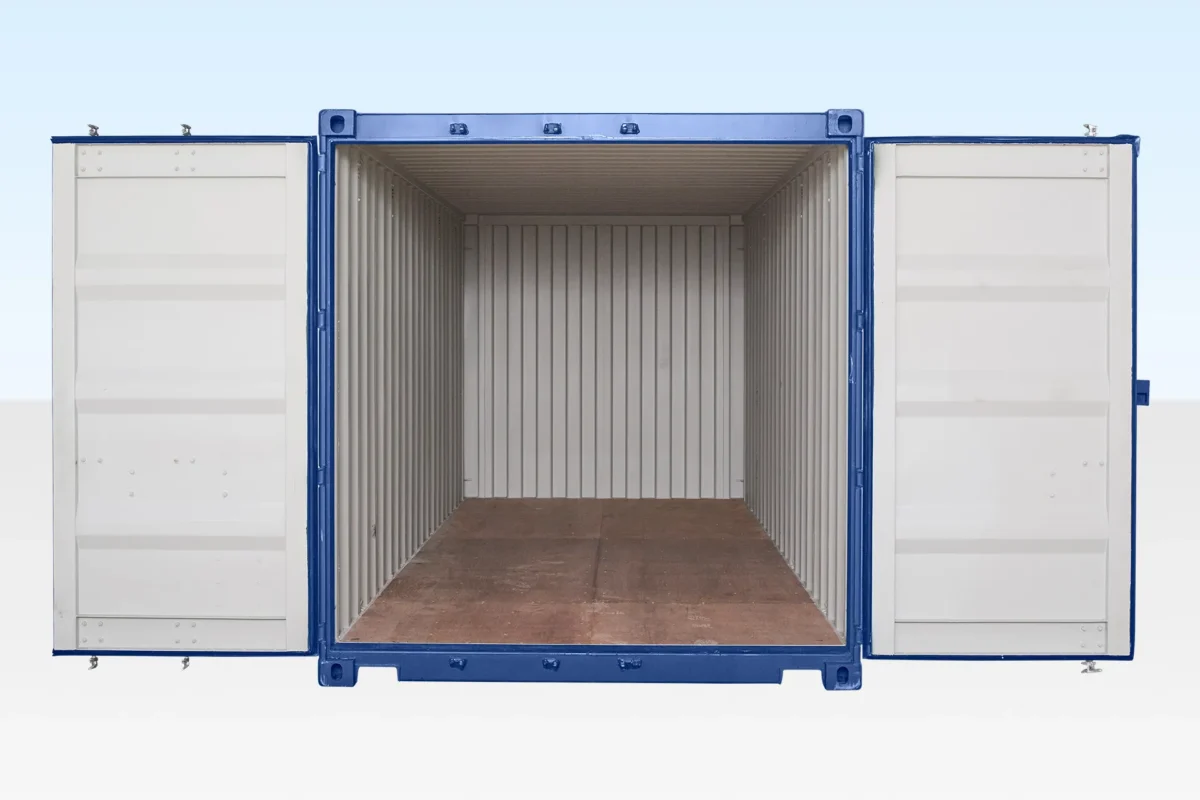 20ft Shipping Container (One Trip) Blue (RAL 5013) - Image 2