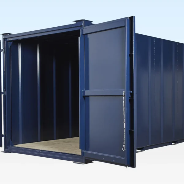 643-20×8-Store-Open-1 20ft x 8ft Steel Store (suitable for Stacking)
