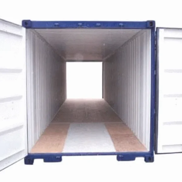 9-40ft-tunnel-open-both-ends 40ft x 8ft One Trip Tunnel Container (Double End Door) Blue
