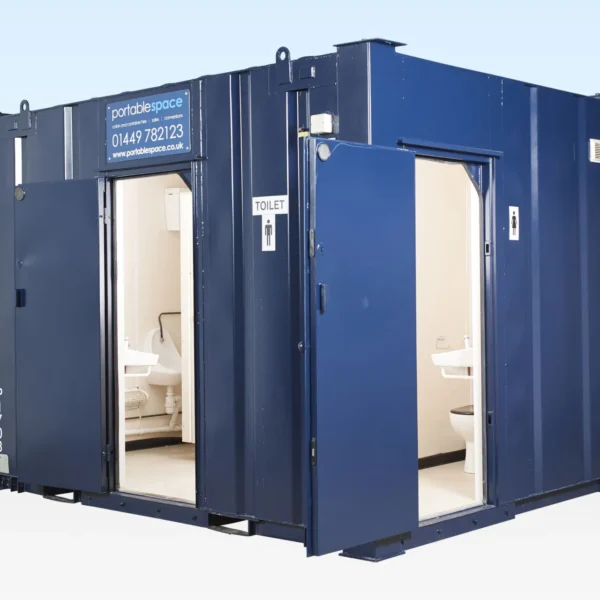 920-12×9-21-Open 2+1 Steel Toilet 12ft x 9ft