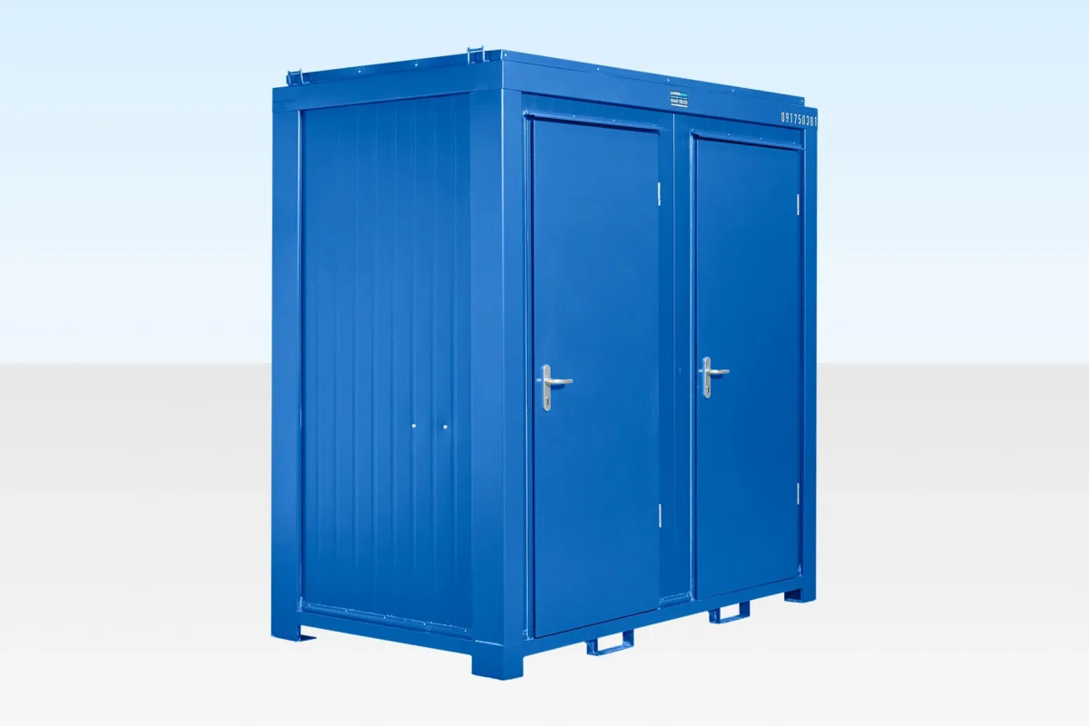 1+1 Double Mains Toilet 2.4m x 1.4m (RAL 5010) - Image 3