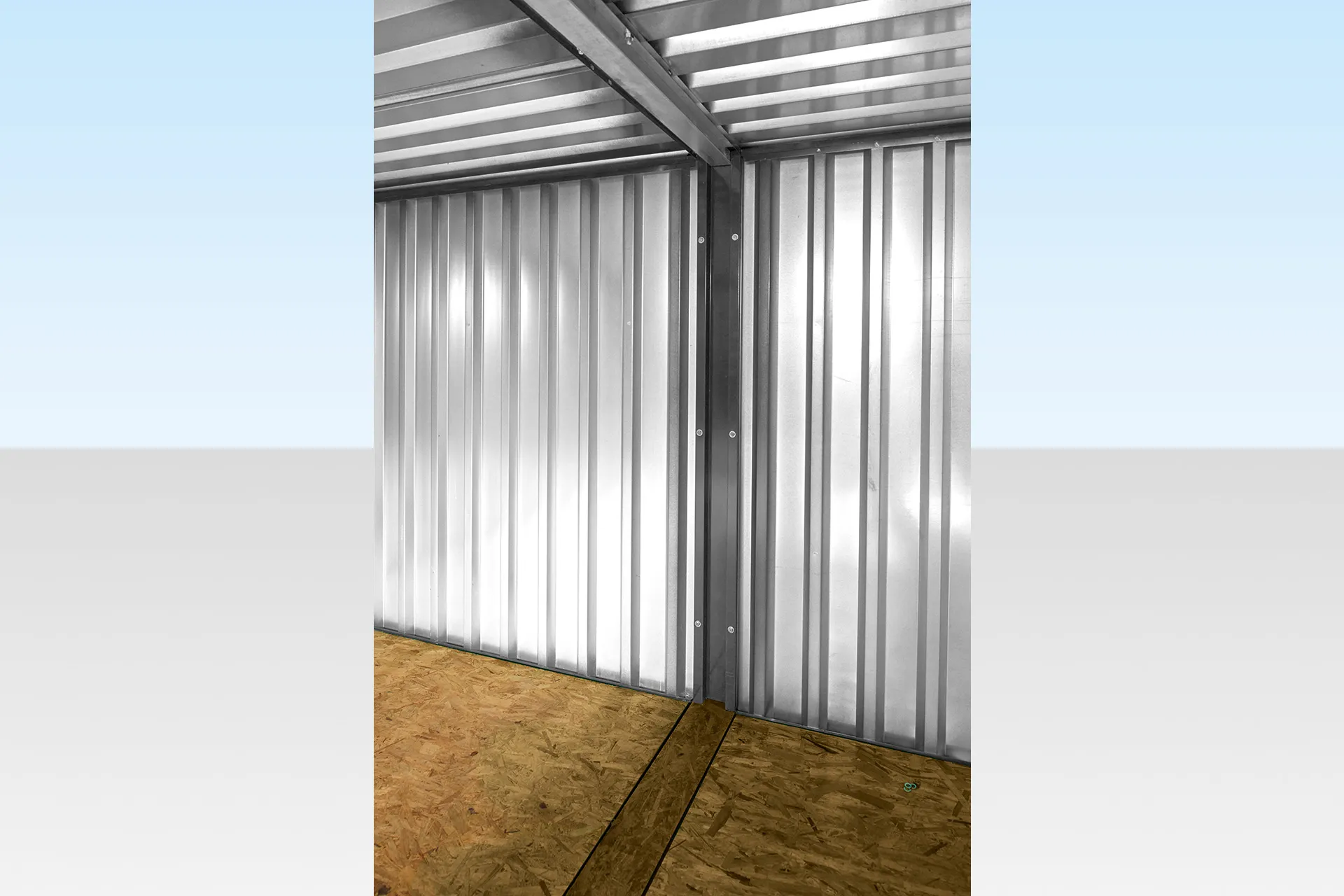 3m x 4.2m Side Linked Flat Pack Container Bundle (Galvanised) - Image 6