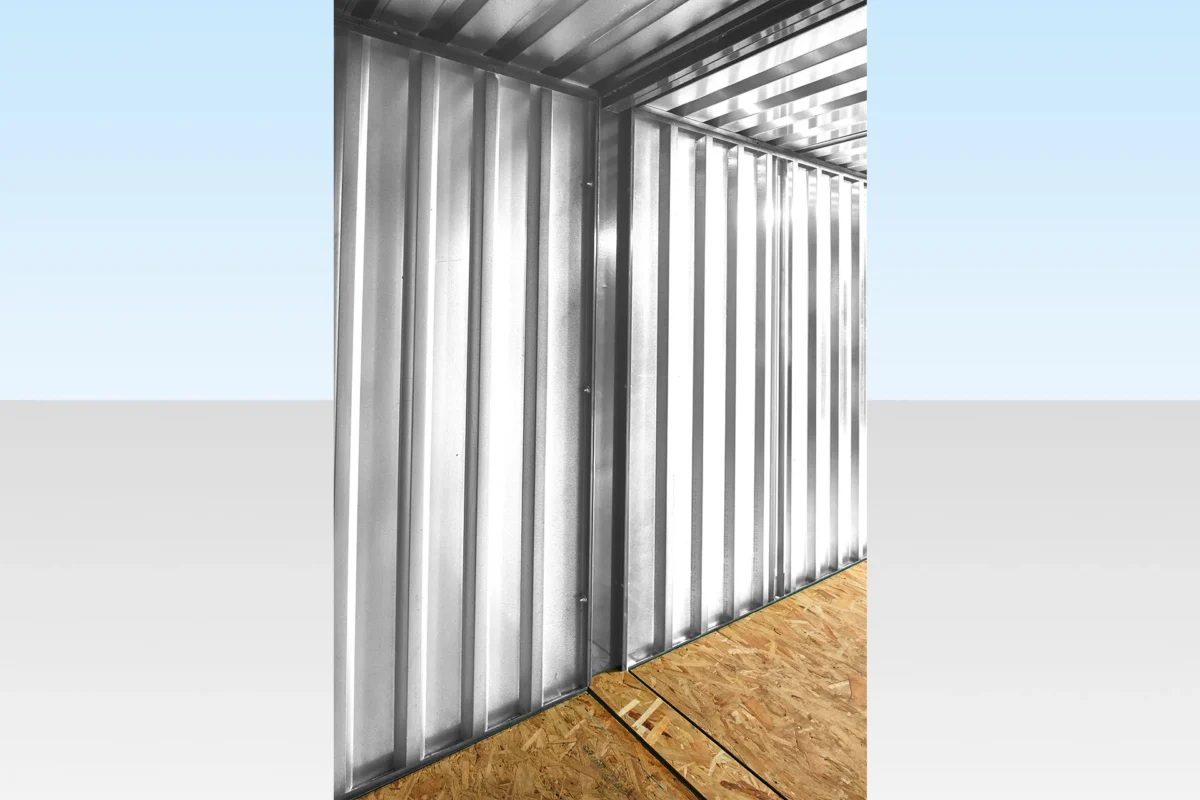 3m x 4.2m Side Linked Flat Pack Container Bundle (Galvanised) - Image 4