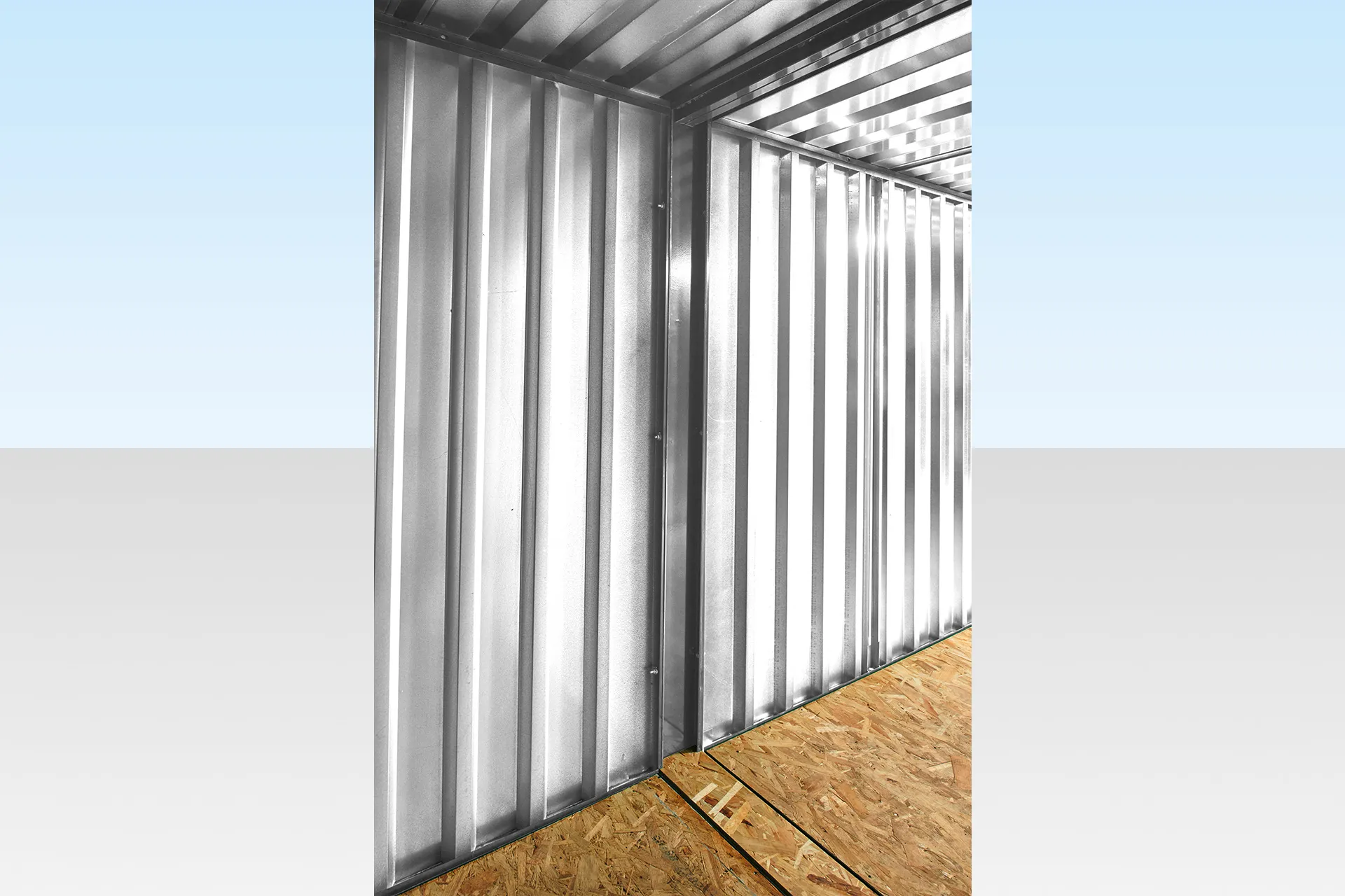 3m x 4.2m Side Linked Flat Pack Container Bundle (Galvanised) - Image 6
