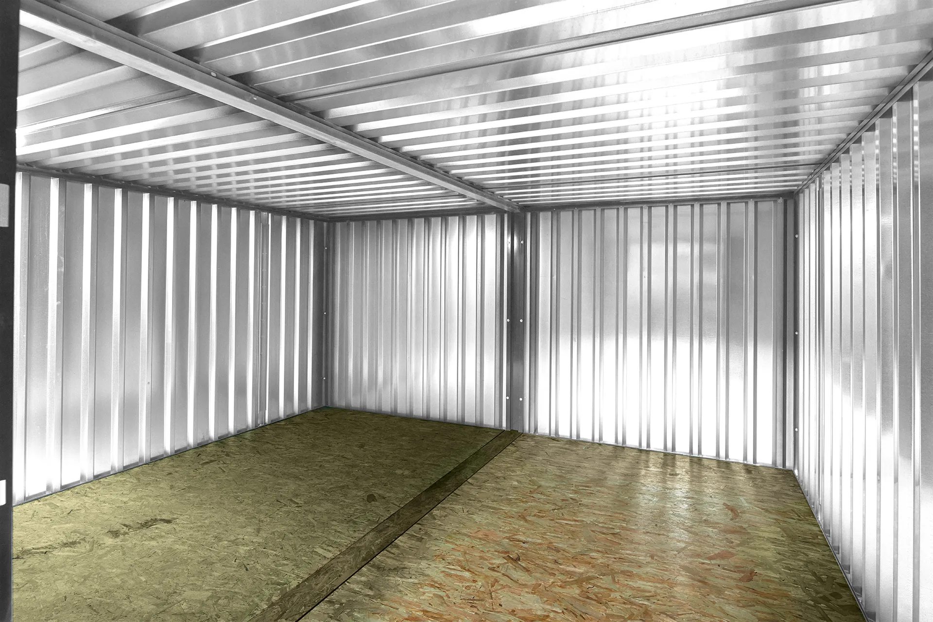 3m x 4.2m Side Linked Flat Pack Container Bundle (Galvanised) - Image 4