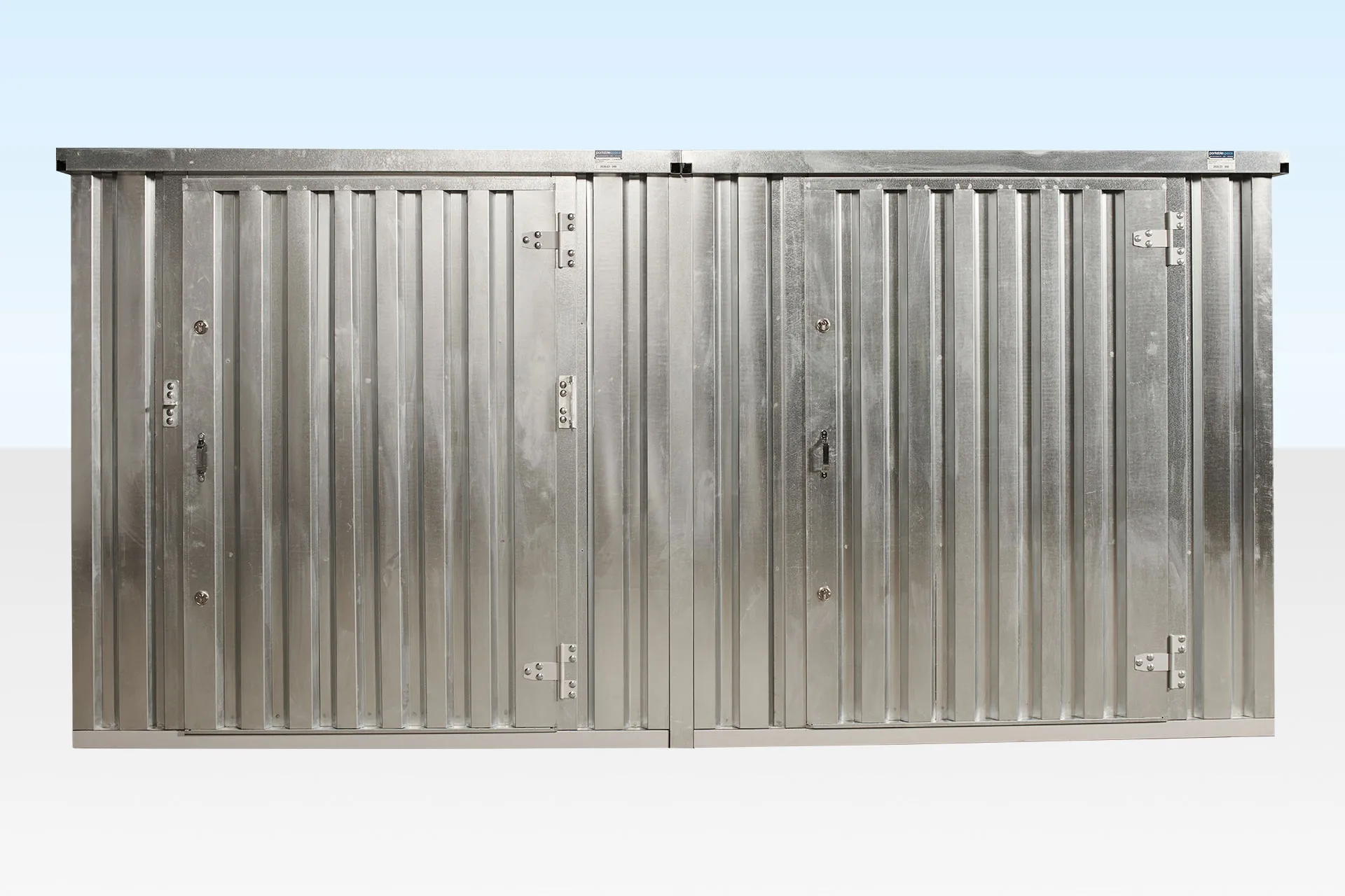 3m x 4.2m Side Linked Flat Pack Container Bundle (Galvanised) - Image 3