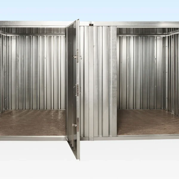 975-linked-flatpack-store-4m-2.webp 3m x 4.2m Side Linked Flat Pack Container Bundle (Galvanised)