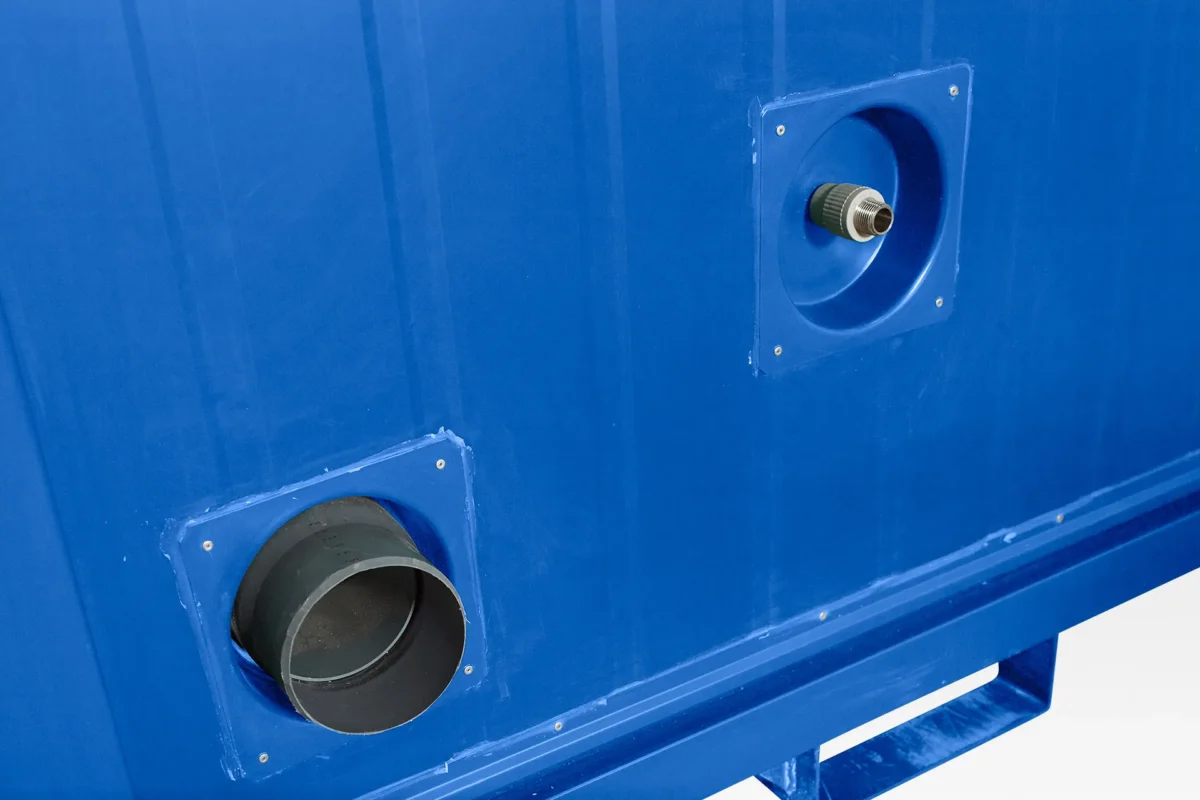 1+1 Double Mains Toilet 2.4m x 1.4m (RAL 5010) - Image 6