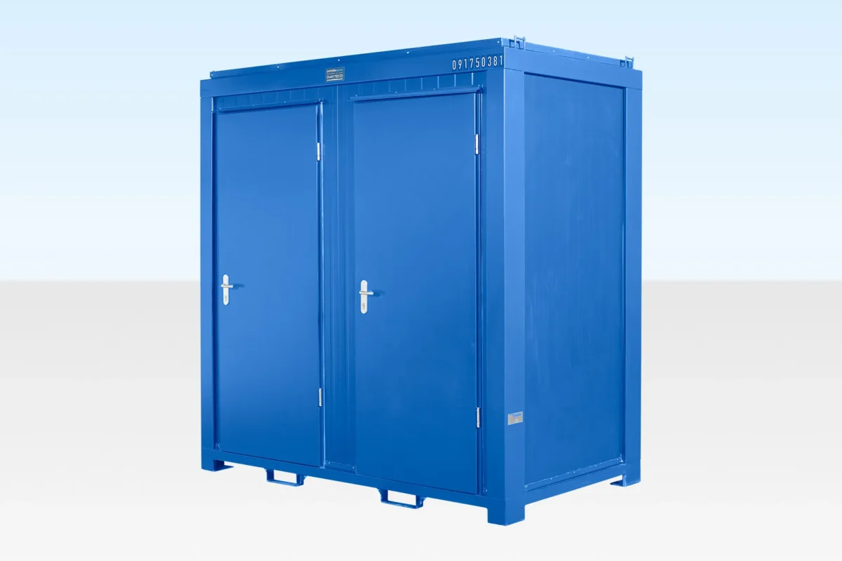 1+1 Double Mains Toilet 2.4m x 1.4m (RAL 5010) - Image 4