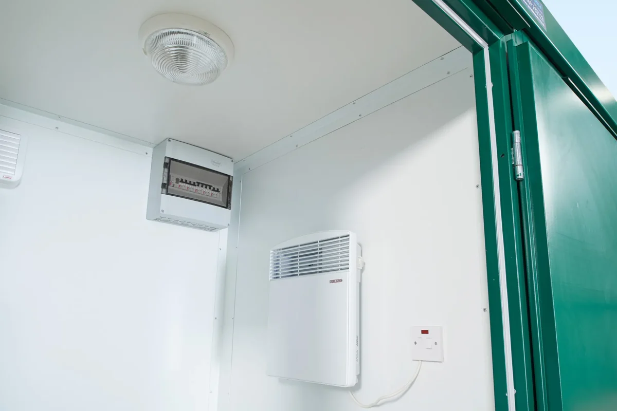 1+1 Double Mains Toilet 2.4m x 1.4m (RAL 6005) - Image 8