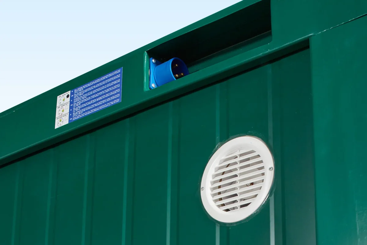 1+1 Double Mains Toilet 2.4m x 1.4m (RAL 6005) - Image 9