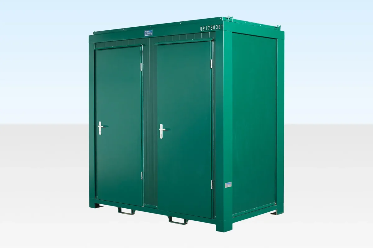 1+1 Double Mains Toilet 2.4m x 1.4m (RAL 6005) - Image 4