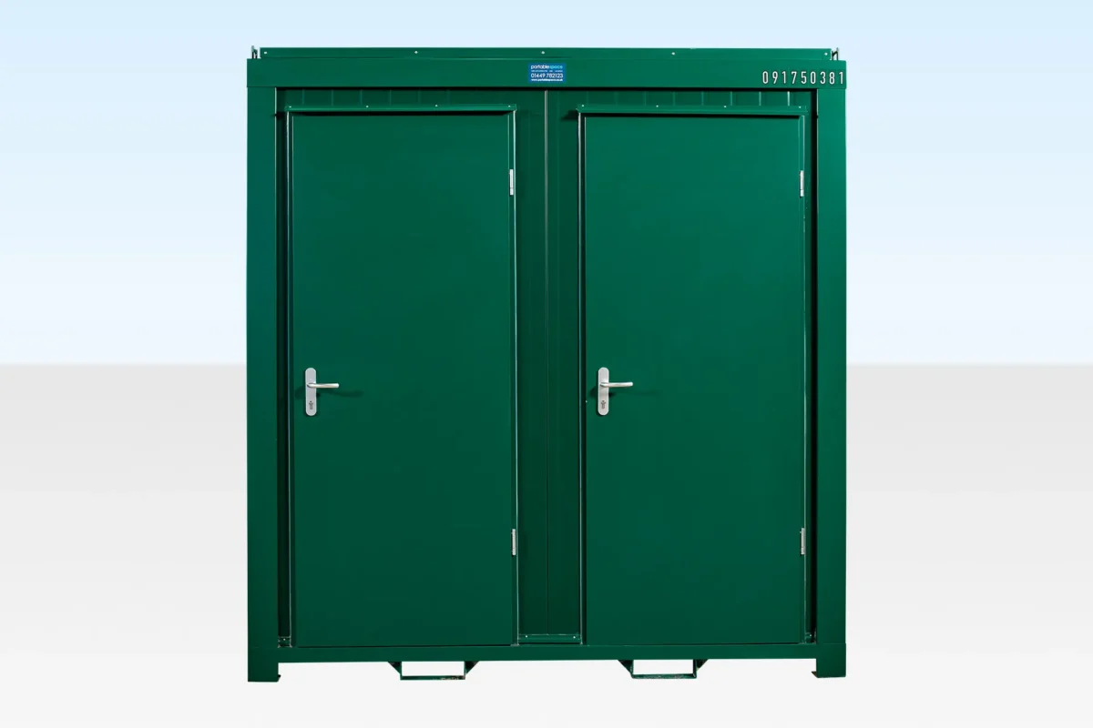 1+1 Double Mains Toilet 2.4m x 1.4m (RAL 6005) - Image 3