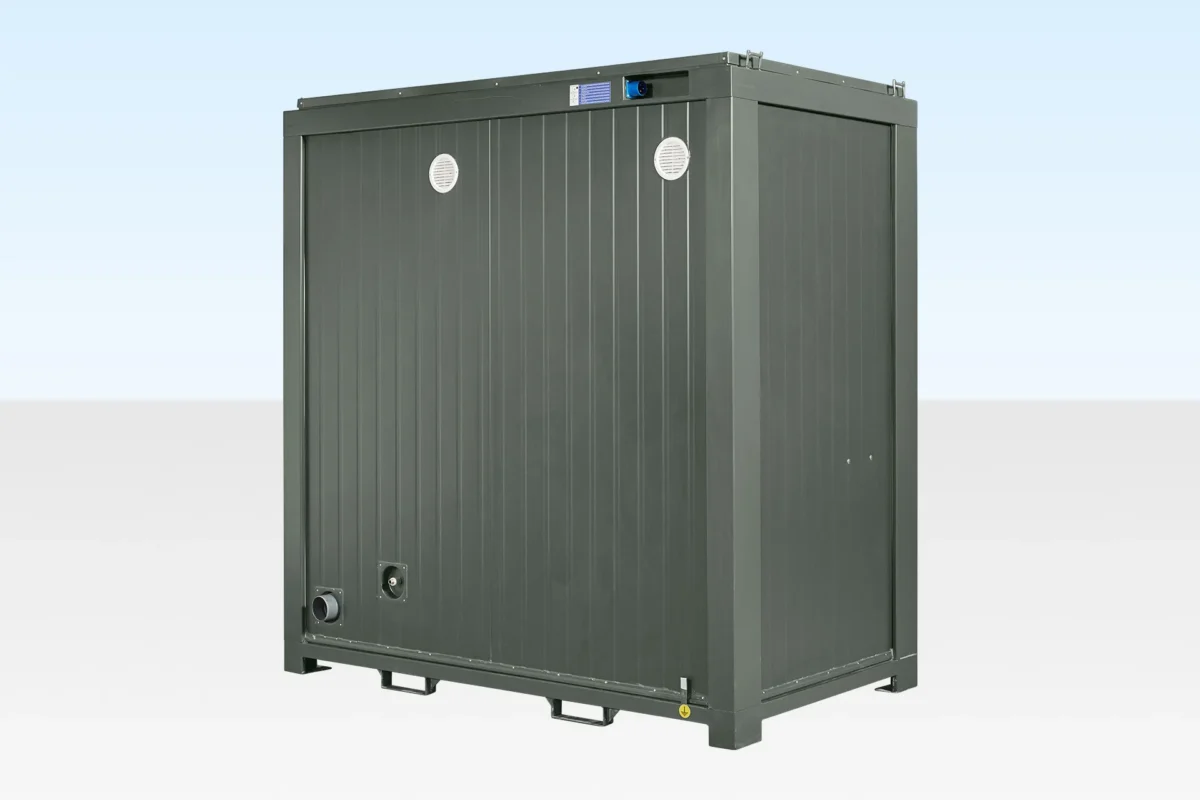 1+1 Double Mains Toilet 2.4m x 1.4m (RAL 6007) - Image 8