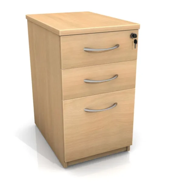 530mm Deep Under Desk Pedestal for Site Office