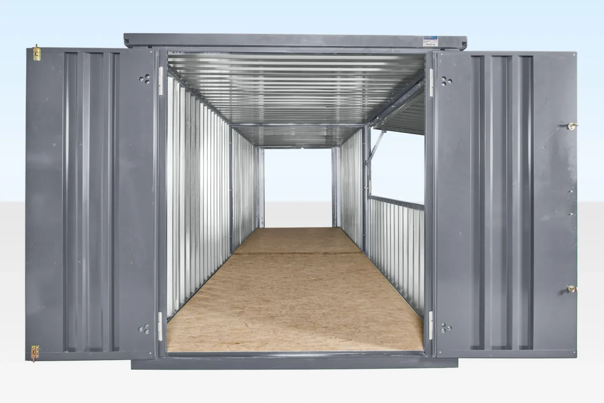 3m XL Flat Pack Kiosk & End Linked Store Bundle (RAL7015) - Image 4