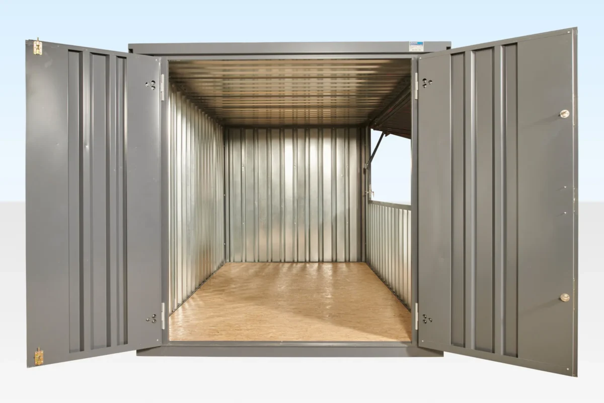 3m XL Flat Pack Kiosk (RAL7015) – Grey - Image 2