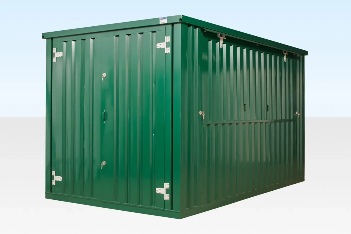 3m XL Flat Pack Kiosk (RAL6005) – Green - Image 3